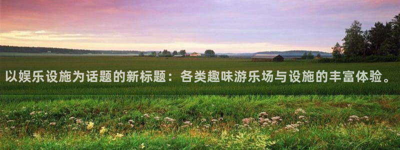 美狮贵宾会电子娱乐官网下载：以娱乐设施为话题的新标题：各类趣味游乐场与设施的丰富