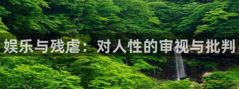 美狮贵宾会官网版下载：娱乐与残虐：对人性的审视与批判